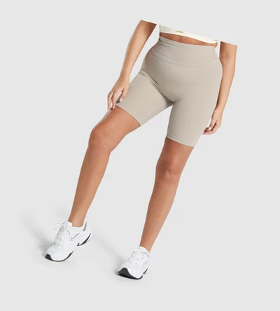 Bermudas Gymshark Whitney Cycling Mujer Blancos | QVCNDXS-46