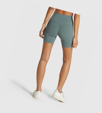 Bermudas Gymshark Whitney Mesh Mujer Verdes | DSVNHMP-90