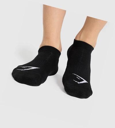 Calcetines Gymshark Ankle 3pk Hombre Negros | RPVQIJC-24