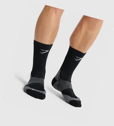 Calcetines Gymshark Crew Performance Hombre Negros | NLCYMQH-61