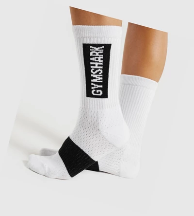 Calcetines Gymshark Premium (1pk) Hombre Blancos | CAYUBML-73