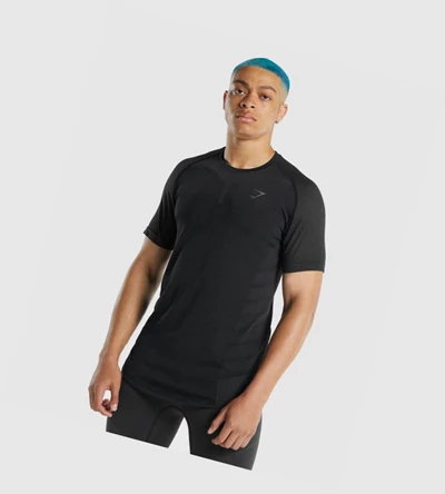 Camiseta Gymshark 315 Hombre Negros | QSYTFJI-67