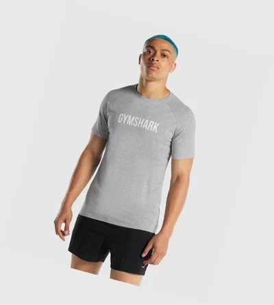 Camiseta Gymshark Apollo Hombre Grises Claro | EVSHQMF-58