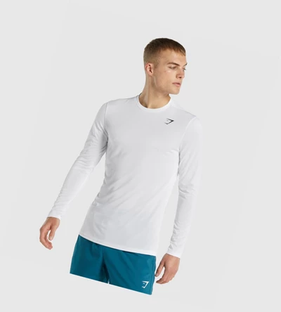 Camiseta Gymshark Arrival Hombre Blancos | HBEPTVW-17