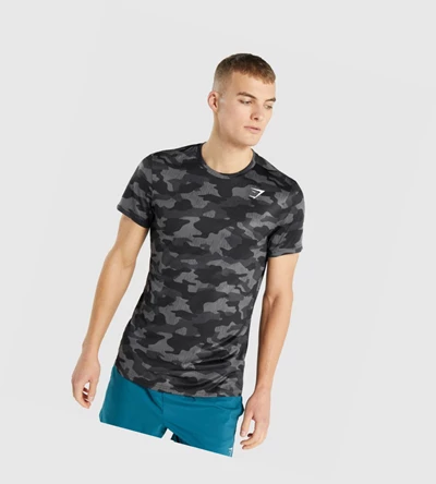 Camiseta Gymshark Arrival Hombre Grises | FQMPORE-34