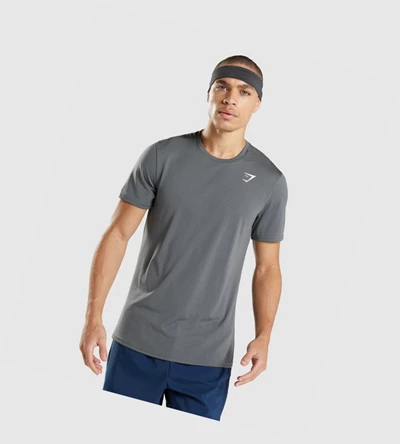 Camiseta Gymshark Arrival Hombre Grises | HZTDXLM-90