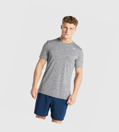 Camiseta Gymshark Arrival Marl Hombre Grises | RVQFUIX-19