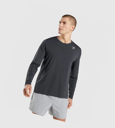 Camiseta Gymshark Arrival Seamless Hombre Negros | BXVMDGK-07