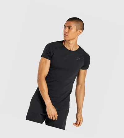 Camiseta Gymshark Bold Hombre Negros | CMRQTOB-48