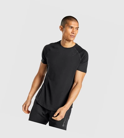 Camiseta Gymshark Bold Hombre Negros | LHDNOUY-32