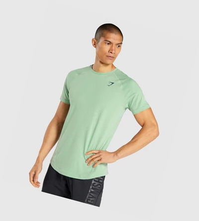 Camiseta Gymshark Bold Hombre Verdes | GDHZNOU-12