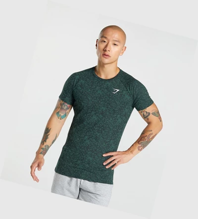 Camiseta Gymshark Critical 2.0 Hombre Verdes Oscuro | OVJSCDI-74