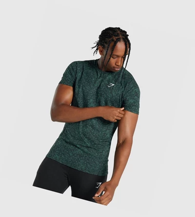 Camiseta Gymshark Critical 2.0 Hombre Verdes Oscuro | WFHNEZD-43