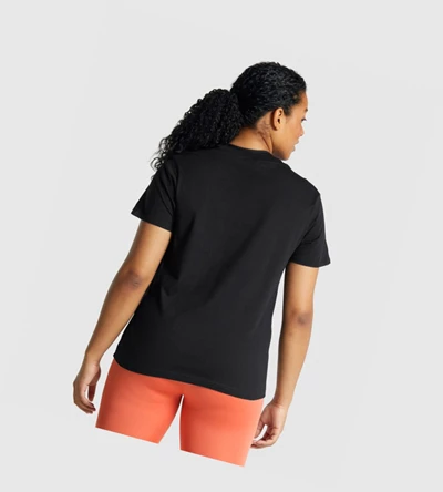 Camiseta Gymshark Entrenamiento Basic Mujer Negros | EWQJUGN-18