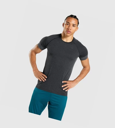 Camiseta Gymshark Regulate Entrenamiento Hombre Negros | IUFCTLB-24