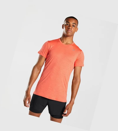 Camiseta Gymshark Speed Hombre Naranjas | RFBXSCK-85