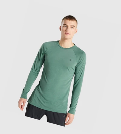 Camiseta Gymshark Studio Hombre Verdes | KLVMZXQ-56