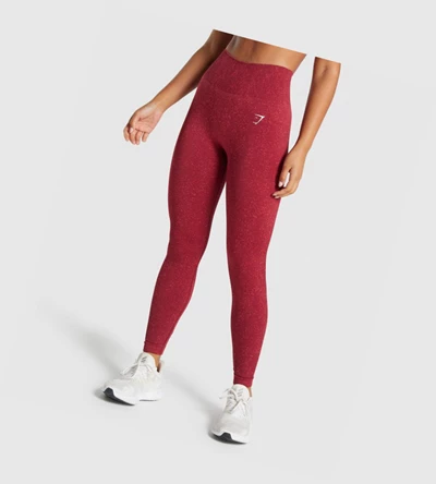 Leggins Gymshark Adapt Fleck Seamless High Waisted Mujer Vino | KYAPXUG-39