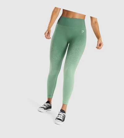 Leggins Gymshark Adapt Ombre Seamless High Waisted Mujer Verdes Verdes Claro | AOGTQJR-91