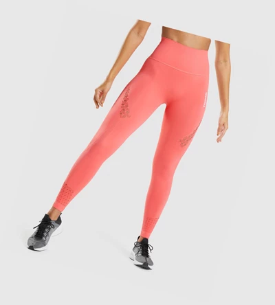 Leggins Gymshark Energy Seamless High Waisted Mujer Rosas | ICJHEBF-68