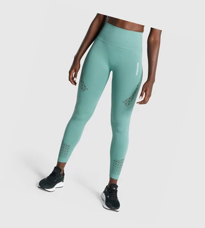 Leggins Gymshark Energy Seamless High Waisted Mujer Verdes Claro | IDFQUYR-49