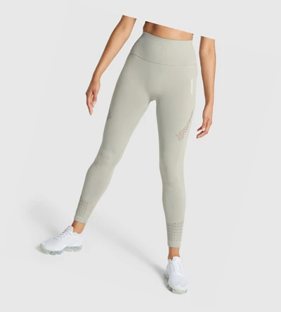 Leggins Gymshark Energy Seamless High Waisted Mujer Grises Claro | MXEWSYV-56