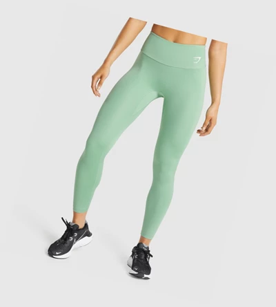 Leggins Gymshark Entrenamiento High Waisted Mujer Verdes | PFDGAZQ-29