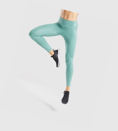 Leggins Gymshark Entrenamiento High Waisted Mujer Verdes Claro | ZFXRGPK-41