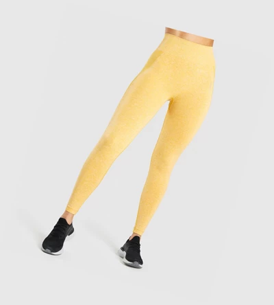 Leggins Gymshark Flex High Waisted Mujer Amarillos | GOFNPTD-34