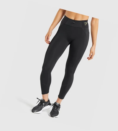 Leggins Gymshark Pulse High Waisted Mujer Negros | KUWJGMI-12