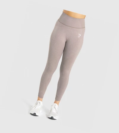 Leggins Gymshark Vital Rise Seamless High Waisted Mujer Grises Marrom | VWUZYHB-39