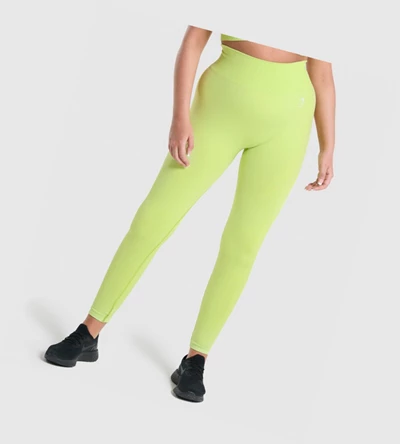 Leggins Gymshark Vital Seamless 2.0 High Waisted Mujer Amarillos | FUGTLIA-79