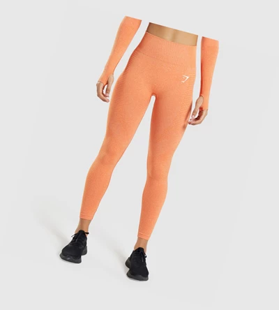 Leggins Gymshark Vital Seamless 2.0 High Waisted Mujer Albaricoque Naranjas | MKOJBRU-91