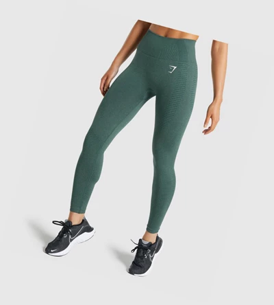 Leggins Gymshark Vital Seamless 2.0 High Waisted Mujer Verdes Oscuro | PZCMKGY-05