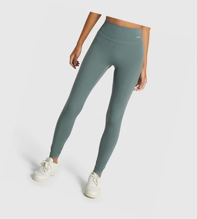 Leggins Gymshark Whitney High Rise High Waisted Mujer Verdes | ROQDPEZ-37