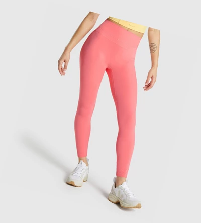 Leggins Gymshark Whitney High Rise High Waisted Mujer Rosas | SYIMDUE-04