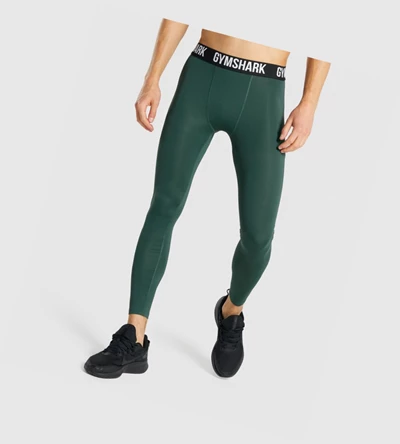 Pantalones Jogger Gymshark Element Baselayer Hombre Verdes Oscuro | MLTQOZF-85