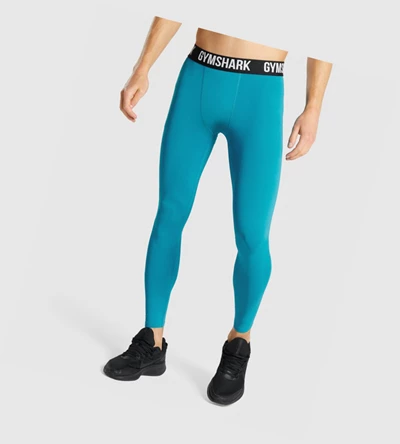 Pantalones Jogger Gymshark Element Baselayer Hombre Azules | PQHLXEB-90