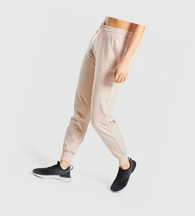 Pantalones Jogger Gymshark Entrenamiento Mujer Marrom Claro | NJHAEUQ-71