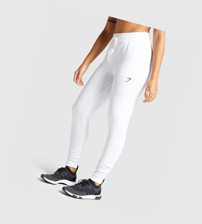 Pantalones Jogger Gymshark Pippa Entrenamiento Mujer Blancos | NCZWSQB-97