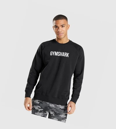 Sudadera Con Capucha Gymshark Apollo Crew Hombre Negros | KERGFLV-49