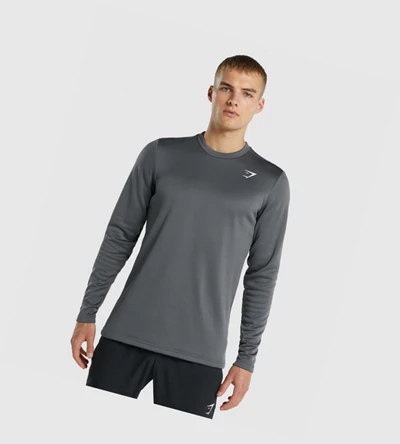 Sudadera Con Capucha Gymshark Arrival Crew Sweatshirt Hombre Grises | PAIGVQB-19