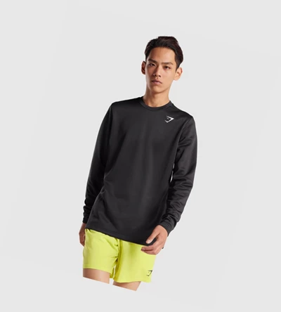 Sudadera Con Capucha Gymshark Arrival Crew Sweatshirt Hombre Negros | SJGPEDM-49