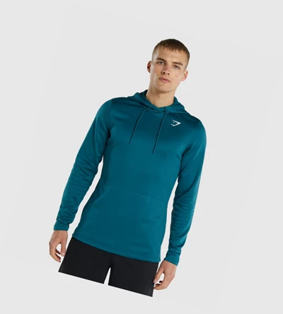 Sudadera Con Capucha Gymshark Arrival Hombre Turquesa | MPOWKNI-75