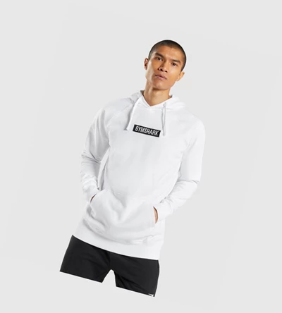 Sudadera Con Capucha Gymshark Central Hombre Blancos | BMOKSHE-34