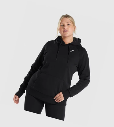 Sudadera Con Capucha Gymshark Entrenamiento Mujer Negros | ECZLBRH-79