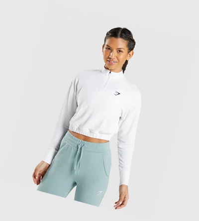 Sudadera Con Capucha Gymshark Entrenamiento Pippa Mujer Blancos | NMYUKTR-10