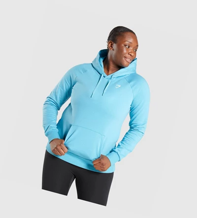 Sudadera Con Capucha Gymshark Entrenamiento Mujer Azules Claro | PONFZES-15