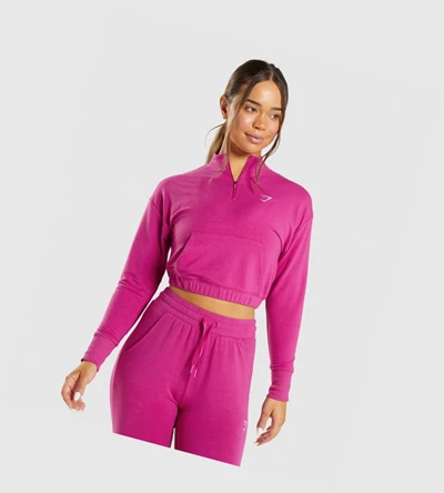 Sudadera Con Capucha Gymshark Entrenamiento Pippa Mujer Rosas | QRBLMFZ-65