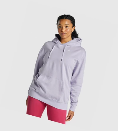 Sudadera Con Capucha Gymshark Entrenamiento Oversized Mujer Morados Claro | RDNYWOZ-09